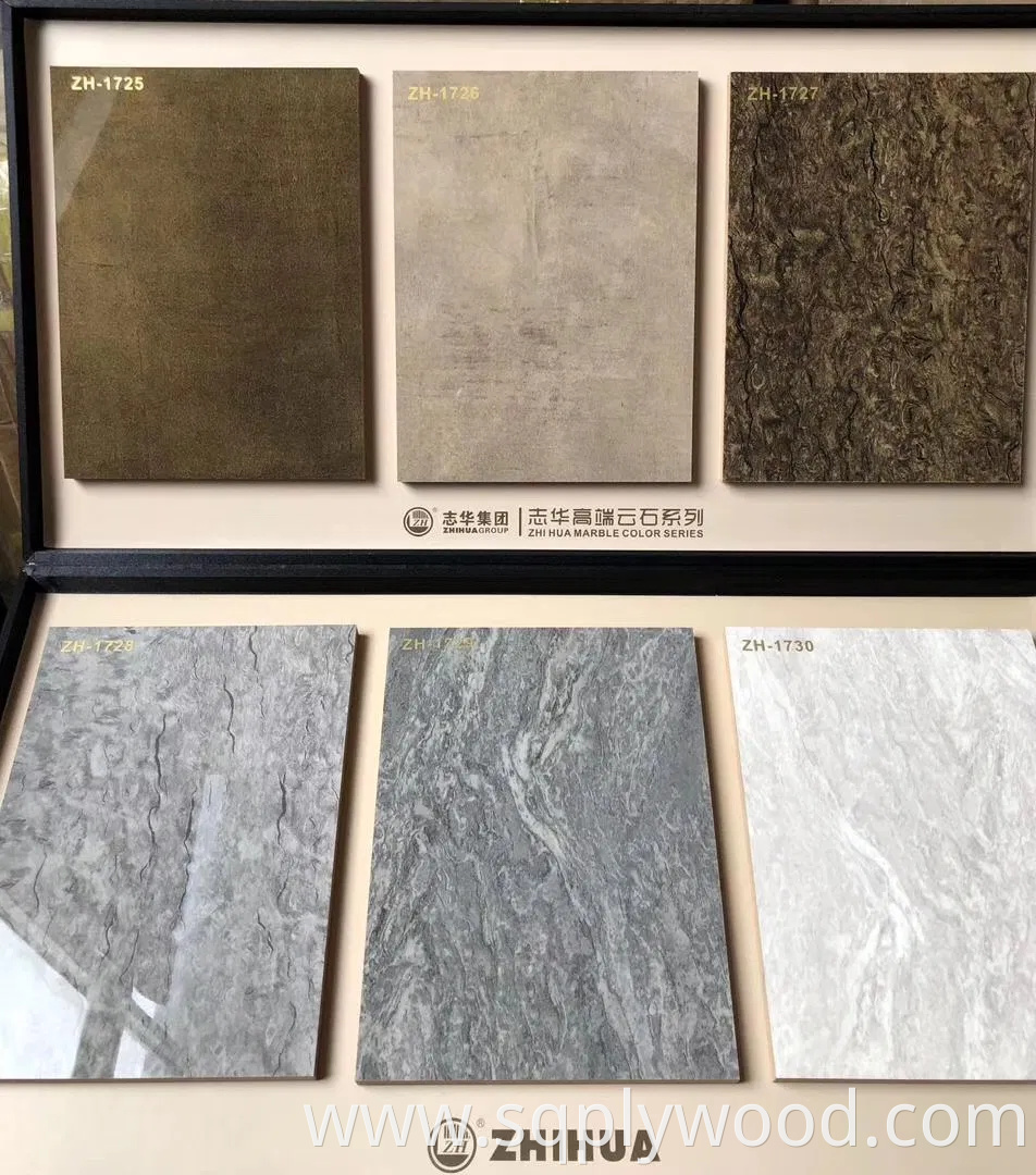 Zhihua UV Gloss MDF Board New Marble Colors of 2023